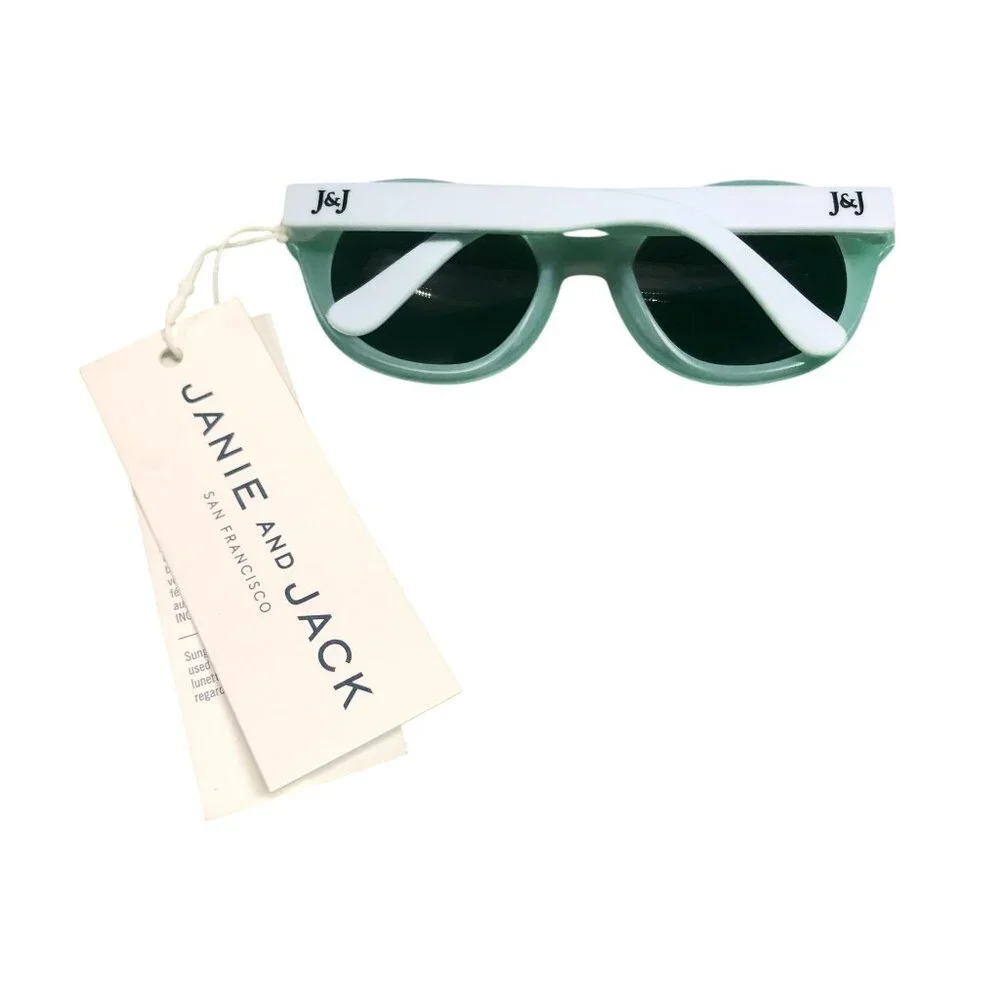 Janie and Jack Round Sunglasses Aqua Blue 0-2 Years